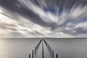 Stormy Weather At Lake Dummer Prints: Storm at Lake Dummer, jetty
