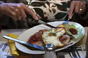 European Meat Dishes Prints: Strammer Max, ham with fried egg
