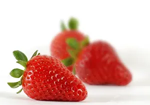 Healthy Eating Lifestyle Prints: Three strawberries