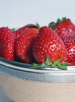 Red Colored Fruit Prints: Strawberries