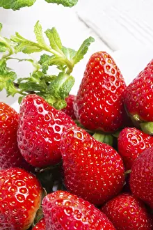 Strawberry Mojito Prints: Strawberries and mints