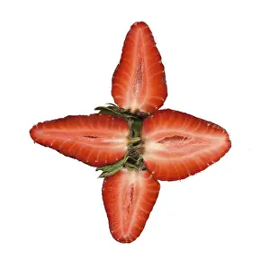 Fresh Fruits Photography Prints: Strawberry