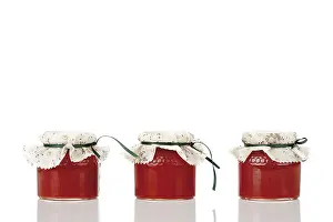 Breakfast Nutrition Prints: Strawberry jam in jars