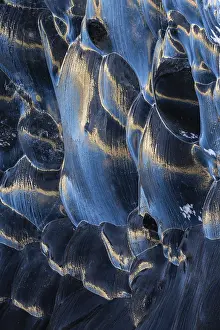 Winter Wonderland Photography Prints: Structures in glacial ice, ice cave
