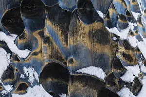 Ice Cave Structures Prints: Structures in glacial ice, ice cave