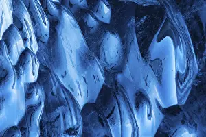 Ice Cave Structures Prints: Structures in glacial ice, ice cave