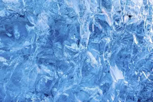 Glacial Ice Structures Prints: Structures in glacial ice, ice cave