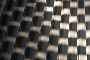 Chequer Pattern Design Prints: Structures in a metal element
