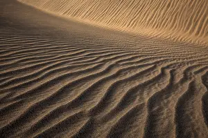 Spain Desert Scene Prints: Structures in the sand, dunes of Maspalomas