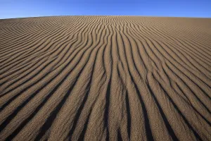 Wavy Sand Structure Prints: Structures in the sand, dunes of Maspalomas