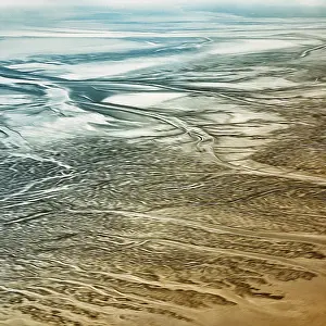 German National Park Scenery Prints: Structures in the sand formed by wind and water