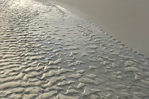 Wangerooge Island Prints: Structures on the sandy beach, Wangerooge