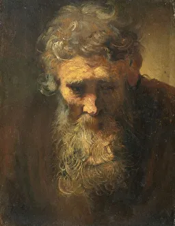 Old Man Painting Prints: Studie eines alten Mannes, Study of an Old Man