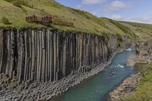 Iceland Travel Photography Prints: Studlagil Canyon, basalt columns