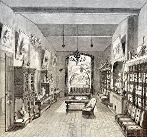 Historical Illustration Of A Man Prints: The study of Alexandre Dumas the Elder