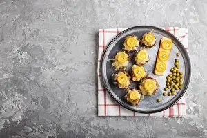 Healthy Eating Meal Prints: Stuffed fried champignons with cheese