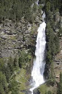 Deserted Mountain Brook Prints: Stuibenfall, waterfall, cascade