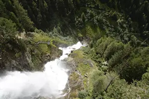 Deserted Mountain Stream Prints: Stuibenfall, waterfall, cascade