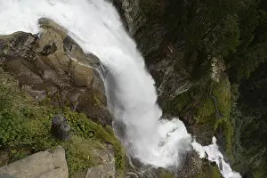 Mountainous Tyrolean Landscape Prints: Stuibenfall, waterfall, cascade