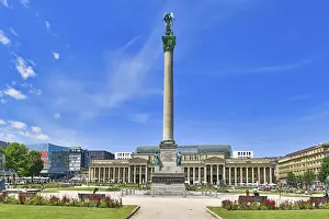 Historic Old Town Square Prints: Stuttgart, Germany