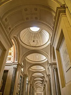 Prints of Sublime interior with dome and vaulted structures, flooded with light, montserrat, spain Montserrat Prints: Sublime Interior Print, Montserrat Spain