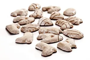 High Calorie Dessert Prints: Sugar glazed gingerbread biscuits