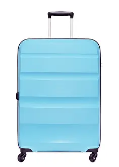Plain White Studio Background Prints: Suitcase against a white background