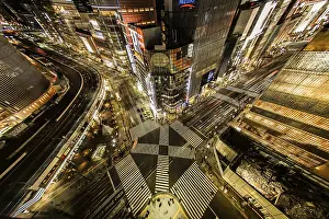 Tokyo Intersection Prints: Sukiyabashi intersection of image