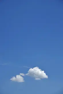Uninhabited German Landscapes Prints: Summer cloudy sky, Germany