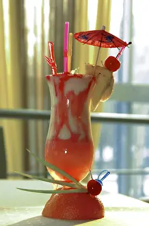 Refreshing Beverage Prints: Summer cocktail on the table