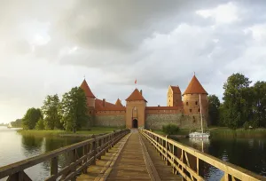 Prints of Summer evening in Trakai Related Prints: Summer Evening in Trakai Print