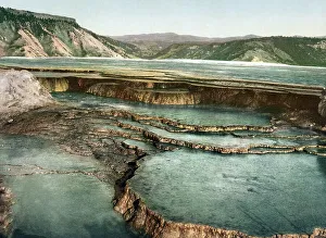 Summit Basin Print, Mammoth Hot Spring, Yellowstone National Park