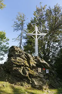 Deserted Mountain Peak Prints: Summit cross, Geschriebenstein