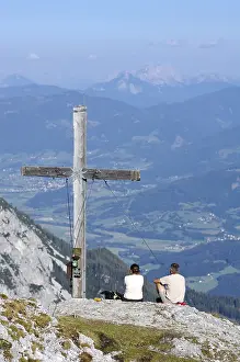 Christian Summit Cross Prints: Summit cross, Stoderzinken, Styria, Austria