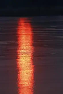 Morning Light Reflection Prints: Sunrise with reflection on the ice