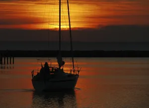 Evening Sunlight On The Sea Prints: Sunset