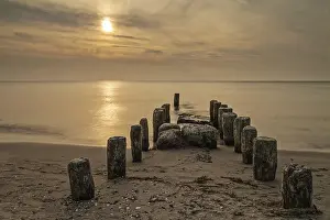 Northern Germany Beaches Prints: Sunset on the Baltic coast