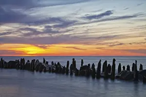 Atmospheric Evening Mood Prints: Sunset on the Baltic coast