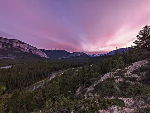 Images Dated 12th June 2024: Sunset Banff, Canada Print