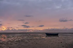 Sunset On The Beach Prints: Sunset on the beach of Utersum