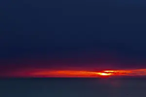 Cornwall Coastal Landscape Prints: Sunset at the Bedruthan Steps, Cornwall
