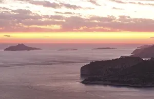 Evening Light On Rock Face Prints: Sunset in front of the Calanques and Cassis