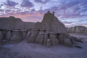 Desert Landscape Photography Tour Prints: Sunset casts a soft glow over the dramatic