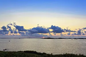 Isles Of Scilly Sunset Prints: Sunset behind clouds, Archipelago