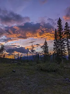 Jasper National Park Prints: Sunset Jasper Alberta, Canada