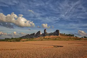 Rock Formation Landscape Prints: Sunset Light Atmosphere Devil's Wall Harz Bode Valley Sunset Light Atmosphere Devil's Wall Harz Bode Valley