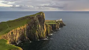 Lighthouses In The UK Prints: Sunset, Neist Point, Lighthouse