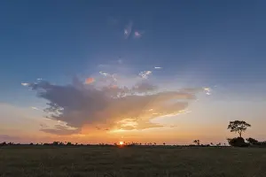 Okavango Delta Prints: Sunset over the Okavango Delta