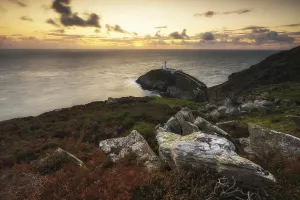 Holy Island Wales Prints: Sunset at South Stack Lighthouse