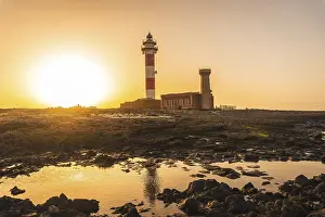Evening Sun On The Coast Prints: Sunset at the Toston Lighthouse